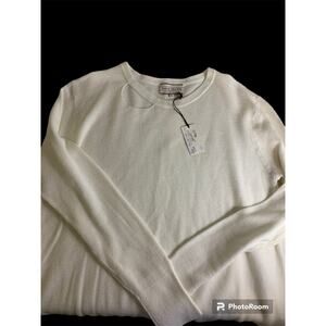 Caryn Vallone white sweater NWT size M
